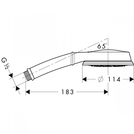 Душевая лейка Hansgrohe Croma Classic 100 Multi 28539000 фото