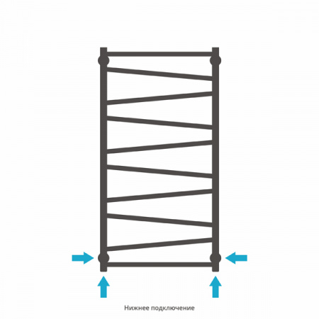 Полотенцесушитель водяной Сунержа Сирокко 100х50 12-0253-1050 белый фото