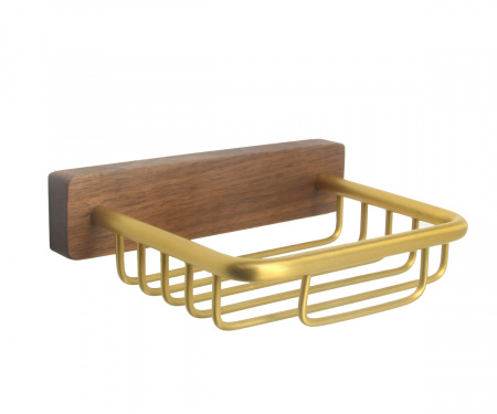 Мыльница настенная Bronze de Luxe Forest 10703G матовое золото фото