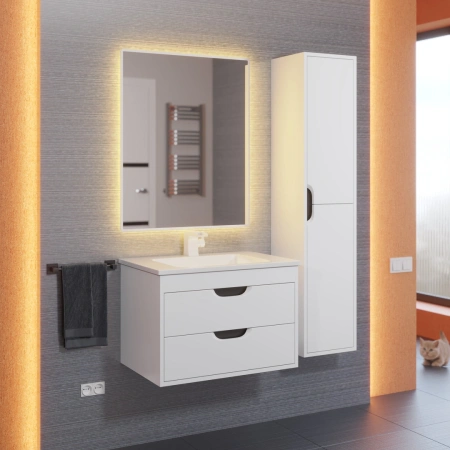 Тумба под раковину Uperwood Modul 65 2930205354 белая/графит фото