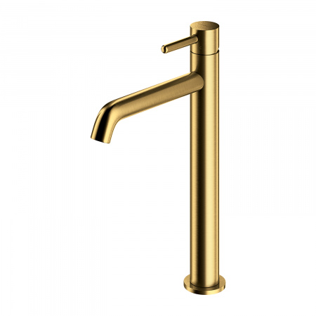 Высокий смеситель для раковины Omnires Y Y1212GLB золото брашированное фото