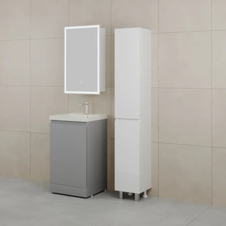 Тумба под раковину Style Line Батлер 50 СС-00002489 серая фото