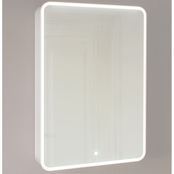 Зеркало-шкаф Jorno Pastel Pas.03.60/GR 60 см серый фото