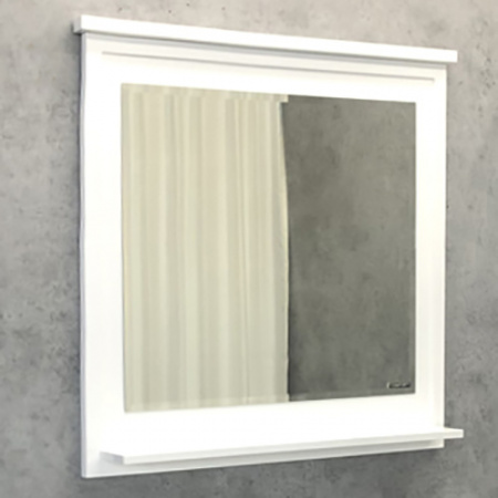 Зеркало Comforty Феррара-80 белый глянец фото