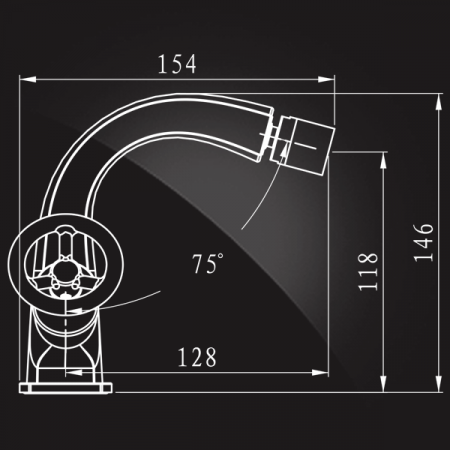 Смеситель для биде двухвентильный Elghansa New Wave sigma 4907595 фото
