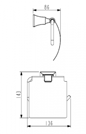 Держатель для туалетной бумаги Art&Max Genova AM-M-015-CR фото