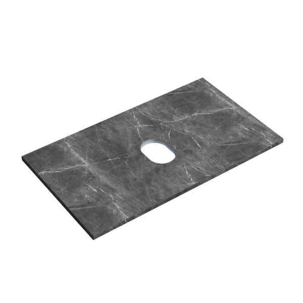 Столешница без отверстия под смеситель Sancos TT80A1 80 см, black sky фото