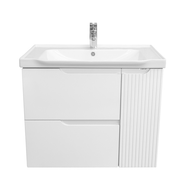 Тумба с раковиной Comforty Сидней-80 00-00022912CF белая матовая фото