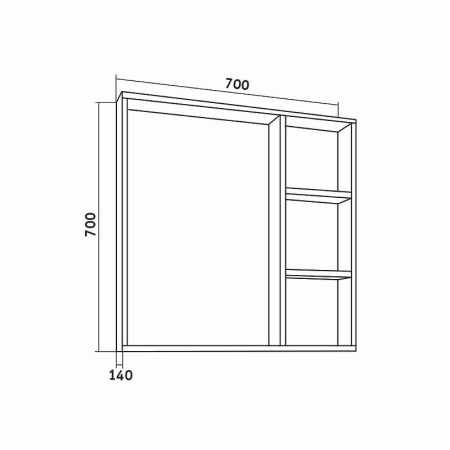 Зеркало Grossman Флай 70 207001 фото