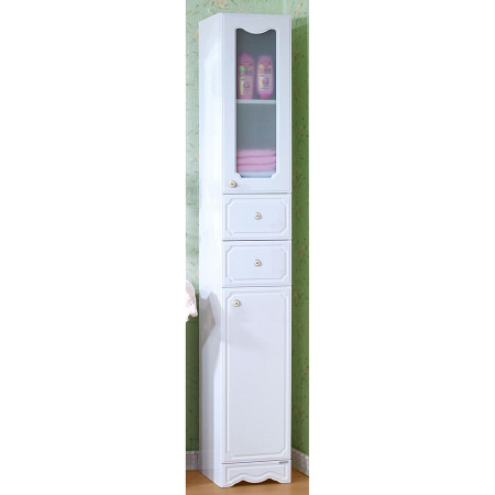 Шкаф-пенал Бриклаер Лючия белый фото