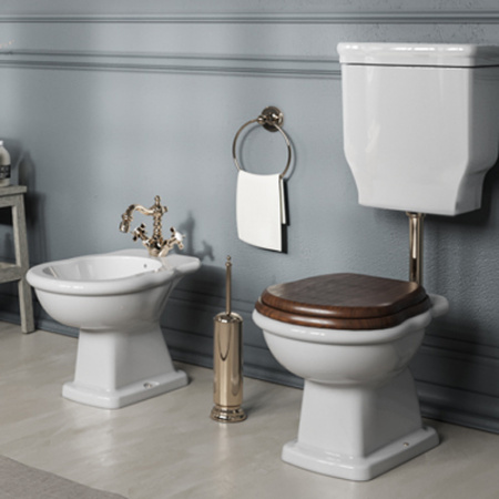 Унитаз со средним бачком TWBR22bi Tiffany World Bristol TWBR02bi золото фото