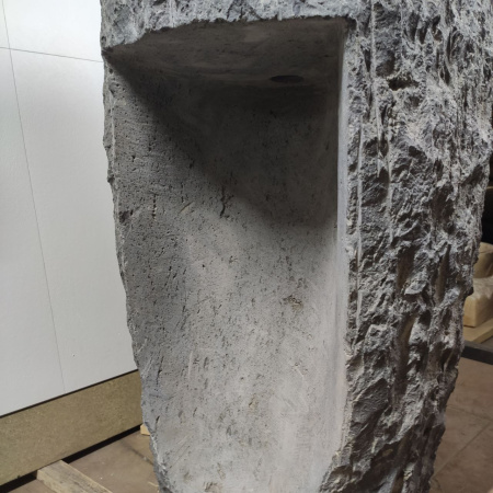 Раковина напольная из мрамора Black MN-01497 (57*57*90) фото