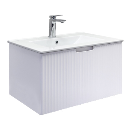 Тумба с раковиной Comfortу Муром-70П 00-00022457CF белая матовая фото