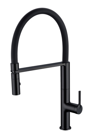 Смеситель для кухни Vincea VKF-114MB черный матовый фото