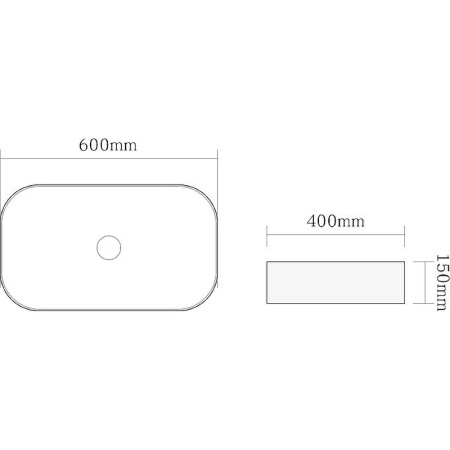 Накладная раковина SantiLine SL-1017MW 60x40 белая матовая фото