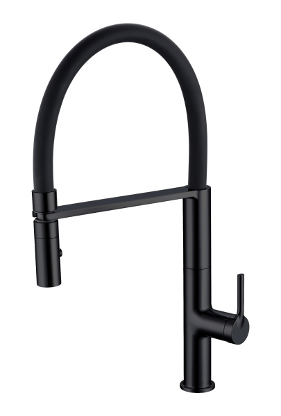 Смеситель для кухни Vincea VKF-114MB черный матовый фото