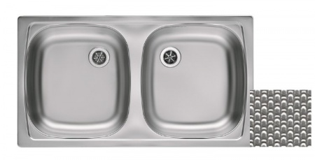 Мойка для кухни Alveus Basic 160 (Декор), слив 60 мм фото