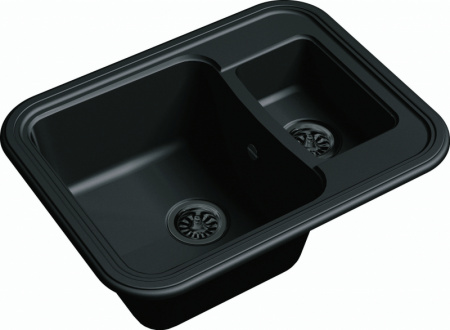 Мойка кухонная Ewigstein Antik A- 60К антрацит фото