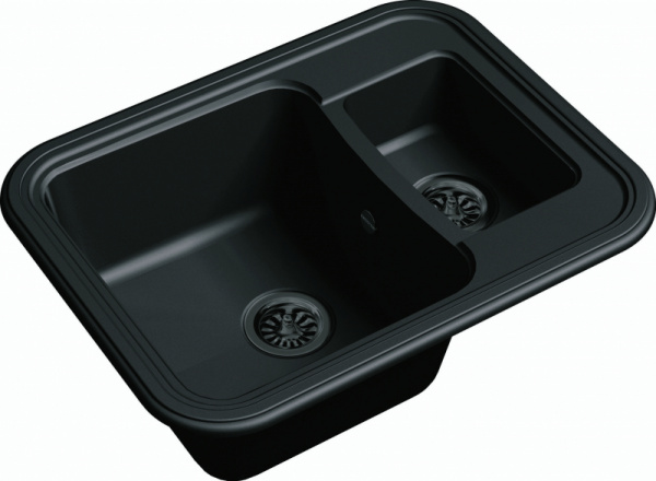 Мойка кухонная Ewigstein Antik A- 60К антрацит фото