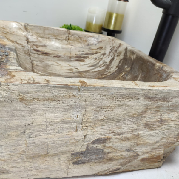 Накладная раковина из окаменелого дерева Fossil Basin OD-00430 (49*45*13) фото