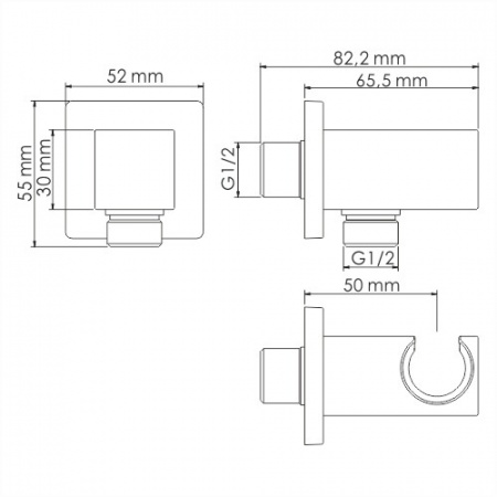 Держатель для ручного душа WasserKRAFT Wiese A186 фото