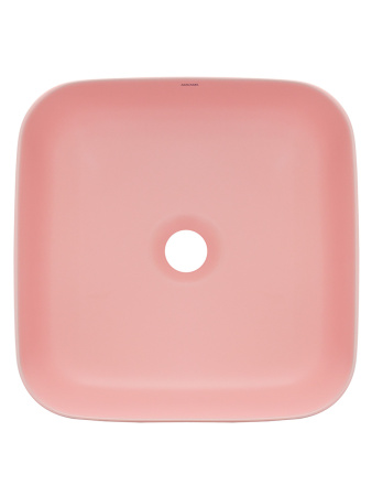 Раковина накладная AQUAme AQM5011 390x390x130 розовый матовый фото