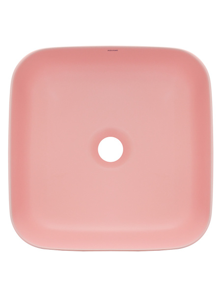 Раковина накладная AQUAme AQM5011 390x390x130 розовый матовый фото