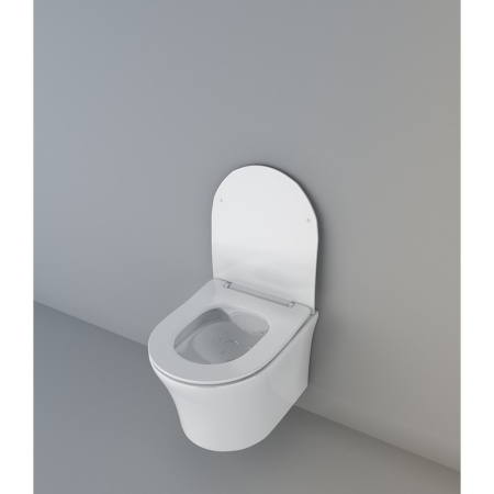 Унитаз подвесной безободковый Cerutti SPA Adige Aria CT7837 с сиденьем фото