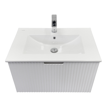 Тумба с раковиной Comfortу Муром-70П 00-00022457CF белая матовая фото