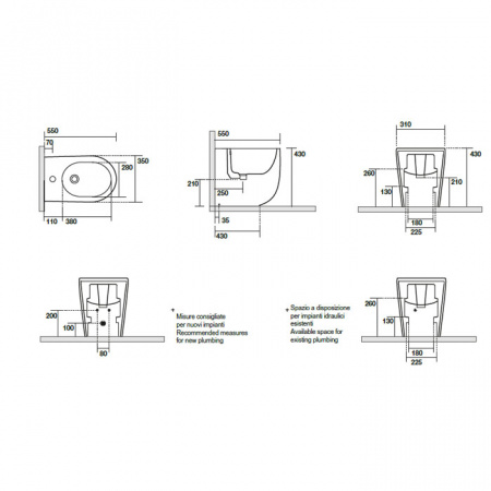 Биде напольное Kerasan Nolita 532001*1 фото