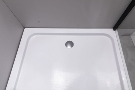 Душевой уголок Esbano ESUGD7190B 100x80 черный матовый фото