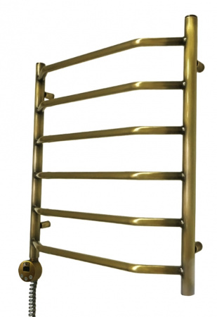 Полотенцесушитель электрический Domoterm Лаура П6 (500х800) (бронза) левый фото
