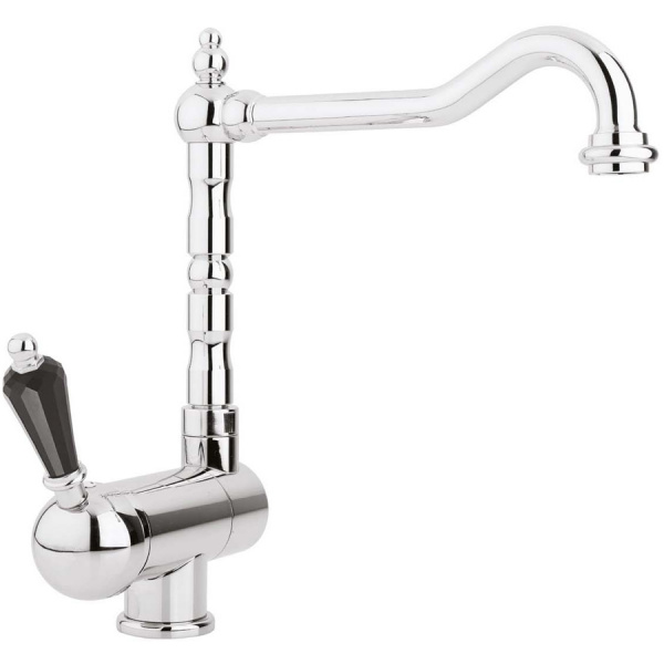 Смеситель для кухни Cezares Vintage VINTAGE-LLPM2-01-Sw-N хром/swarovski Nero фото