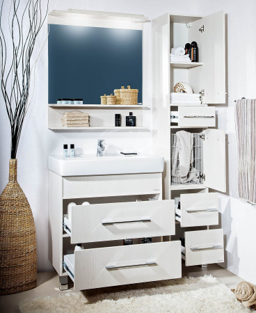 Тумба с раковиной Бриклаер Чили 70 светлая лиственница фото