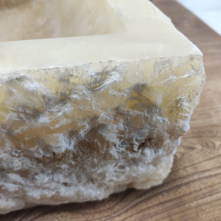 Накладная раковина из оникса Scuare Yellow SO-00903 (40*40*13) фото