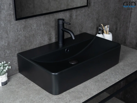 Накладная раковина GID Bm1344 53361 61x35 черная матовая фото
