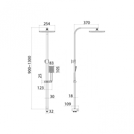 Душевая система (стойка) Iddis Bild BIL1FSBi76 фото