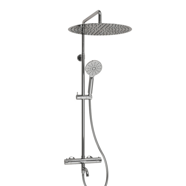 Душевая система (стойка) с термостатом WasserKRAFT Thermo A188.117.127.087.CH хромоникель фото
