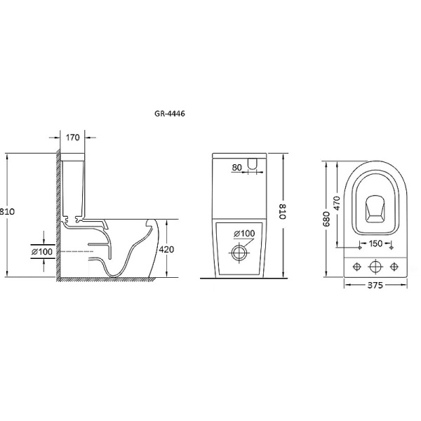 Унитаз напольный Grossman GR-4446S фото