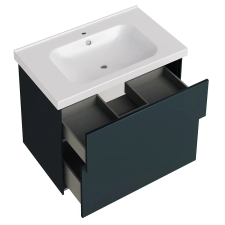 Тумба под раковину ASB-Woodline Гранада 80 11121 авокадо софт фото