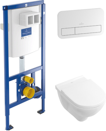 Комплект Villeroy & Boch O Novo 5660D301 с кнопкой смыва фото