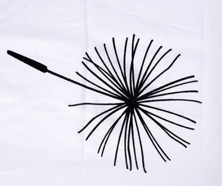 Текстильная шторка для ванной WasserKRAFT Elbe SC-72101 фото