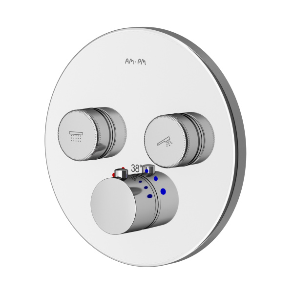 Смеситель для ванны и душа с термостатом, монтируемый в стену Am.Pm Inspire 2.0 F50A85700 фото