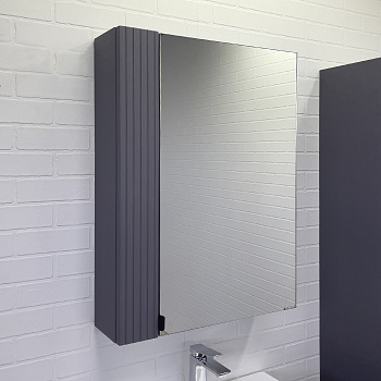 Зеркальный шкаф Comfortу Лима 60 00-00019425 антрацит фото