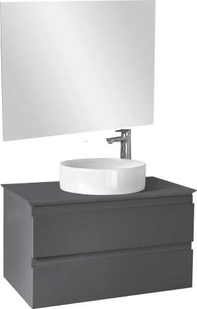 Тумба под накладную раковину с подсветкой Jacob Delafon Madeleine 80 EB2083-J54 серый матовый фото