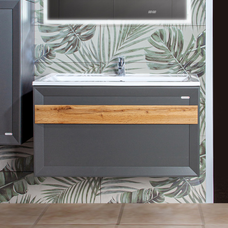 Тумба с раковиной Бриклаер Берлин 100 4627125416125 фото