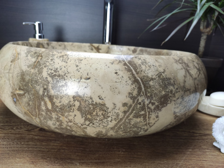 Раковина из мрамора Indo Donut Champur Medium DM-00236 фото