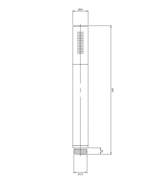 Душевая лейка Omnires Microphone MICROPHONE-RGLB золото брашированное фото