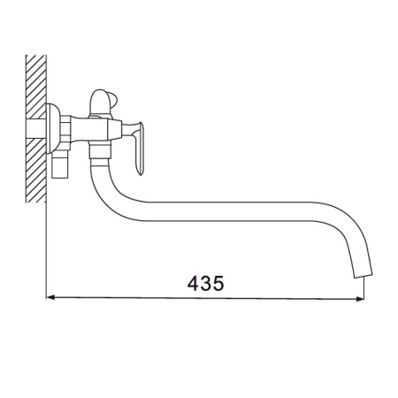 Смеситель для ванны с душем Oute T77 T7723 фото