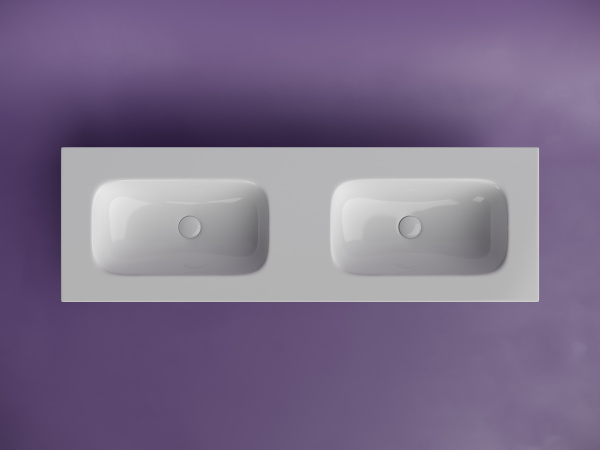 Двойная раковина Ceramica Nova Grace CN7022wx 141x45 фото